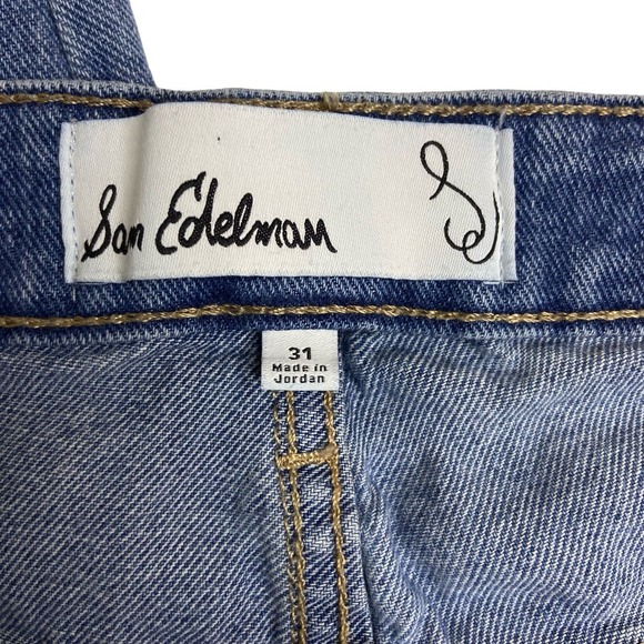 Sam Edelman Size 31 High Rise Slim Straight Jeans‎ Embroidered Southwestern Boho - Picture 8 of 15